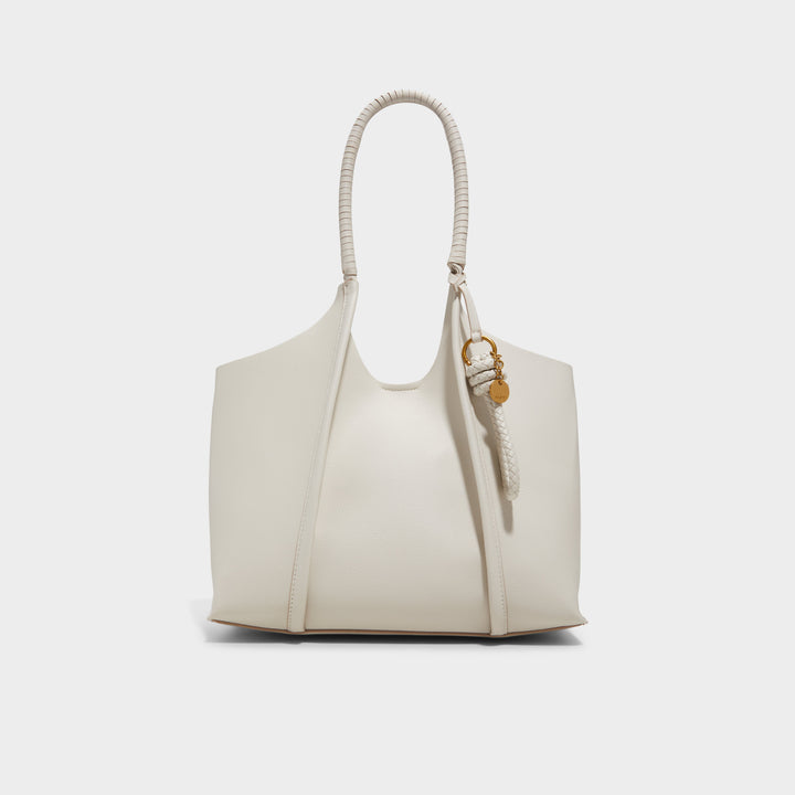 Mala de ombro em branco cru - KYLINIA