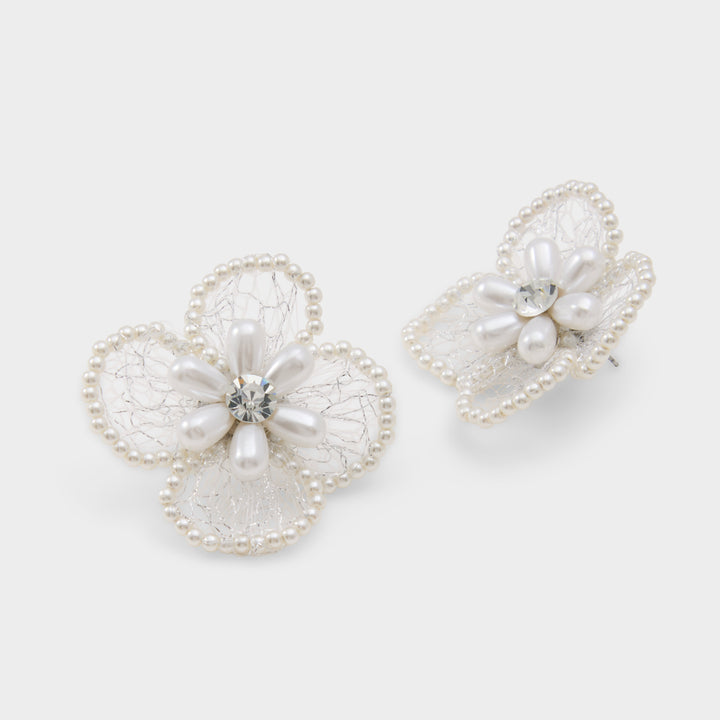 Brincos longos em branco - LACE