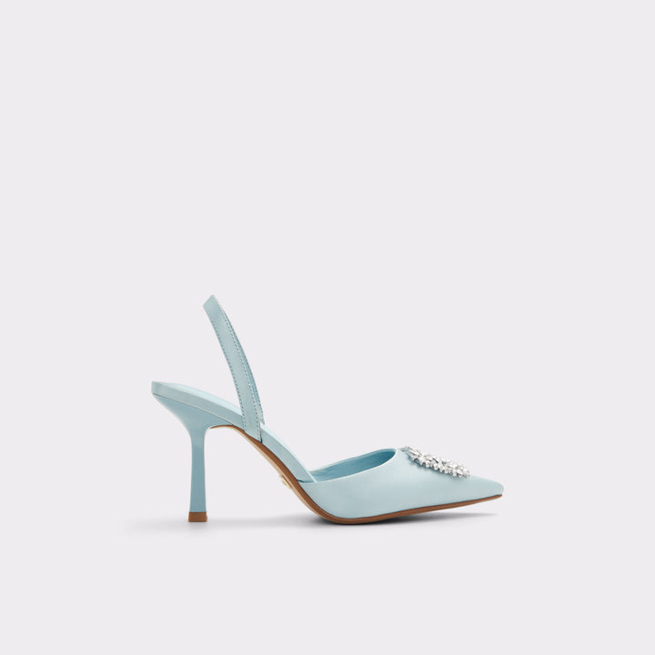 Sapatos em azul, salto fino - LAREINE