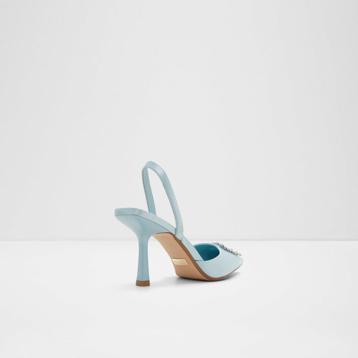 Sapatos em azul, salto fino - LAREINE