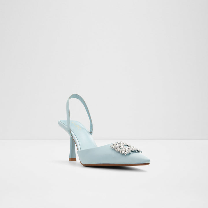 Sapatos em azul, salto fino - LAREINE