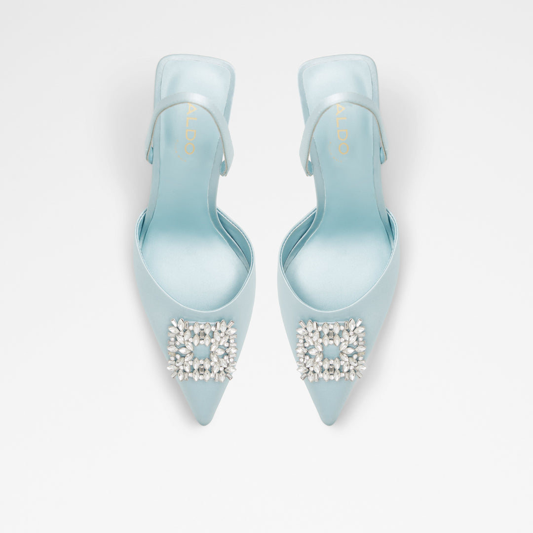 Sapatos em azul, salto fino - LAREINE