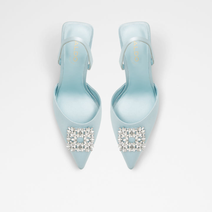 Sapatos em azul, salto fino - LAREINE