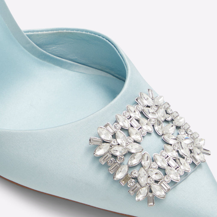 Sapatos em azul, salto fino - LAREINE