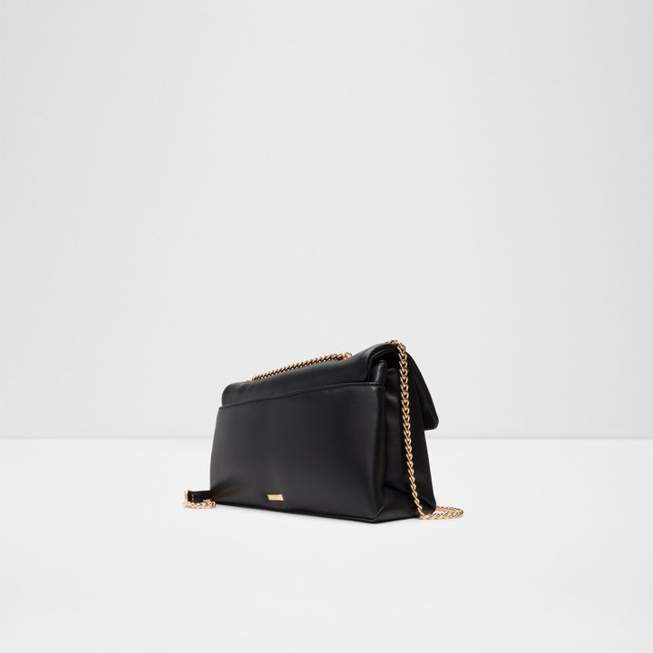 Mala de tiracolo em preto - LARGESOFTPUFF