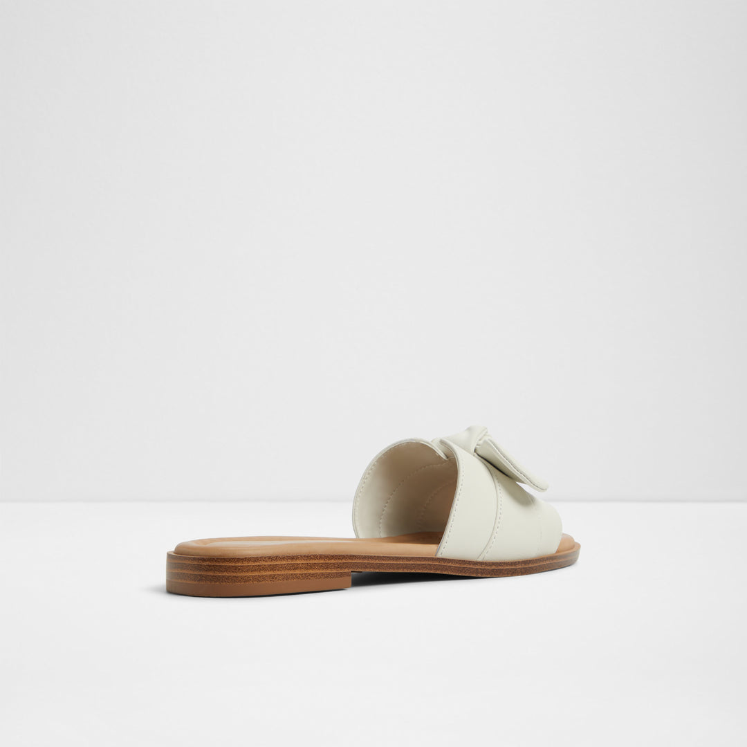 Sandálias rasas em pele branco - LAVINIA