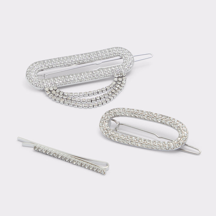 Ganchos de cabelo em prateado - LEEDERVILLE