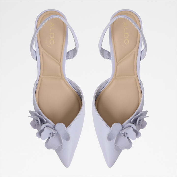 Sapatos em pele lilás, salto em funil - LEILANIA