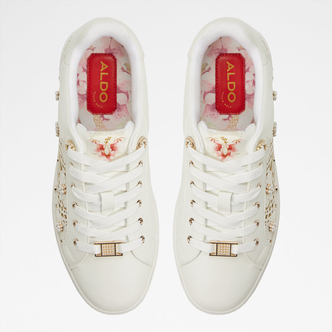 Sapatilhas rasas em branco - LEONIA