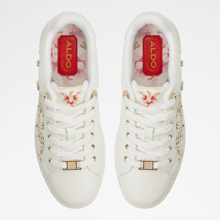 Sapatilhas rasas em branco - LEONIA