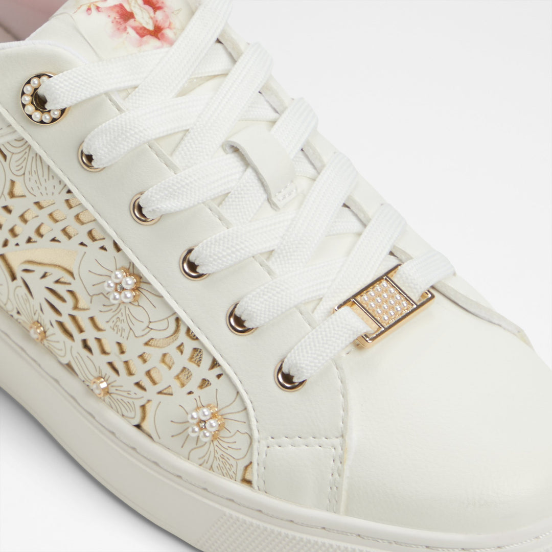 Sapatilhas rasas em branco - LEONIA