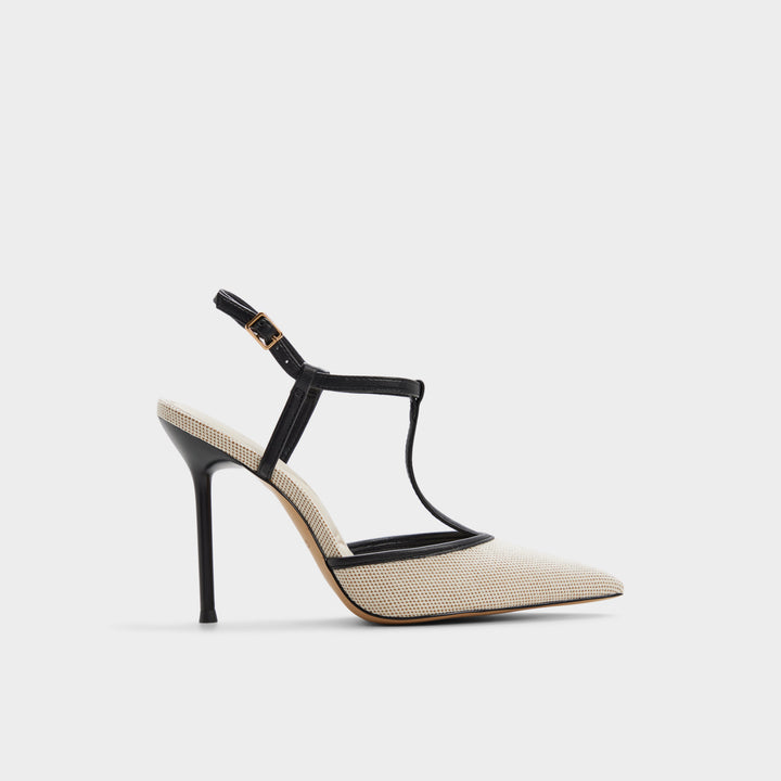 Sapatos em bege, salto fino - LEONNA