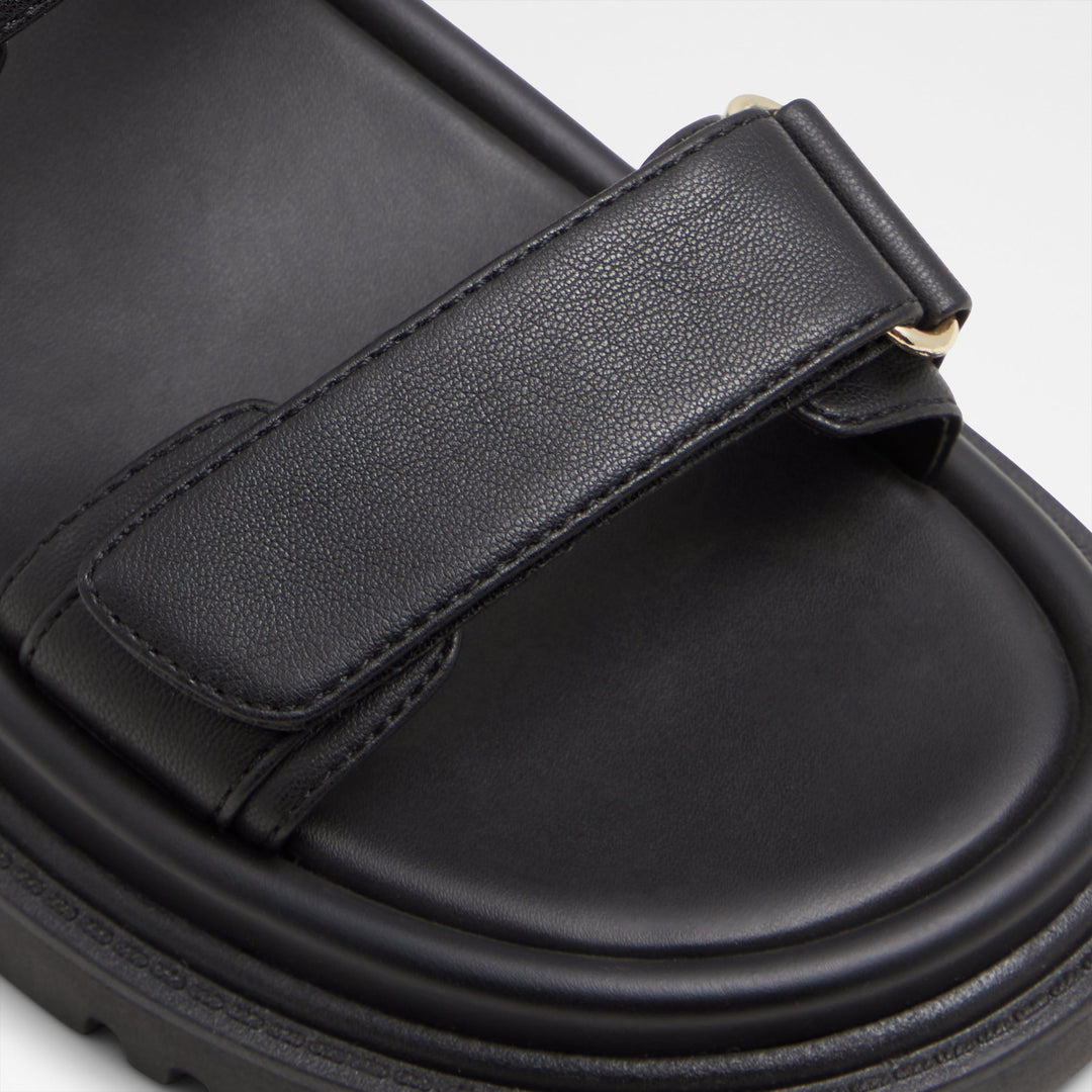 Sandálias rasas em preto - LINETTE