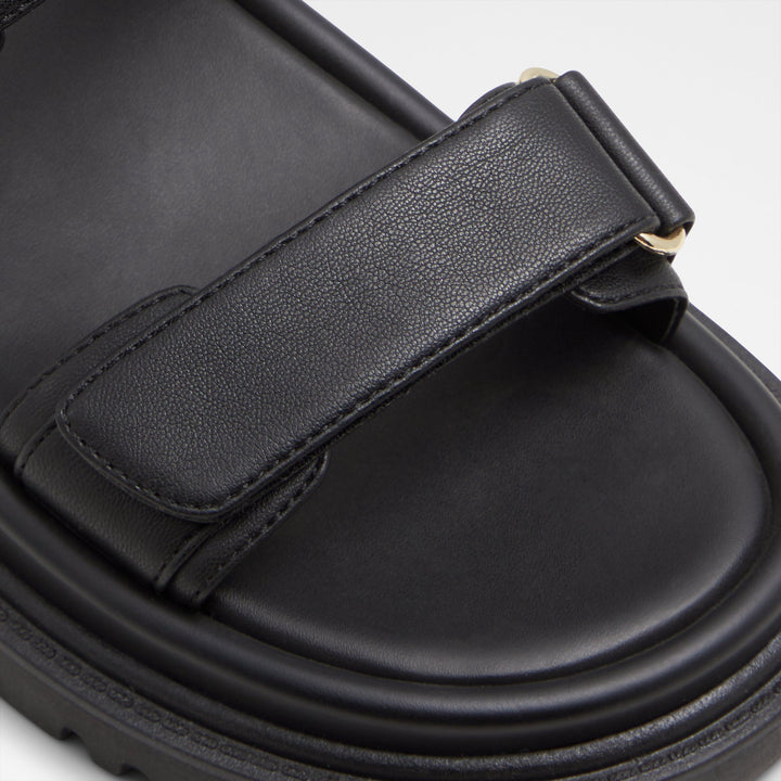 Sandálias rasas em preto - LINETTE