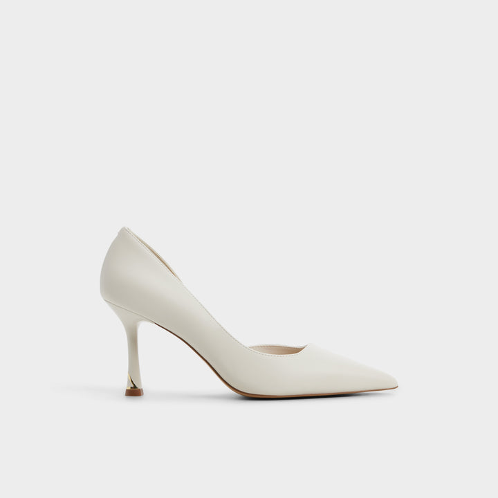 Sapatos em branco cru, salto fino - LIVIANNA