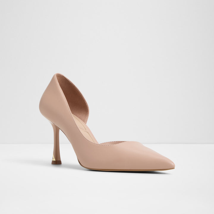 Sapatos em bege, salto em funil - LIVIANNA