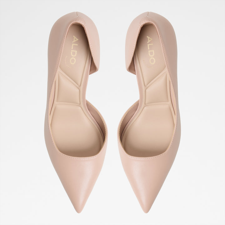 Sapatos em bege, salto em funil - LIVIANNA