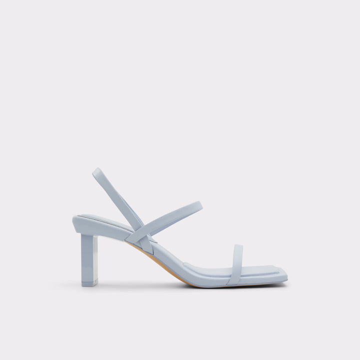 Sandálias em azul, salto em bloco - LOKURR