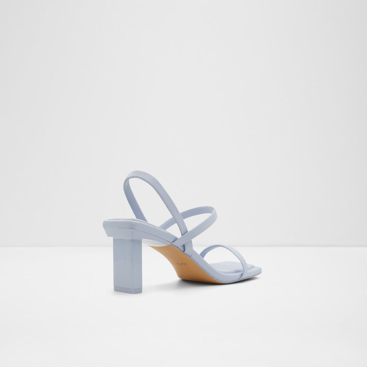 Sandálias em azul, salto em bloco - LOKURR
