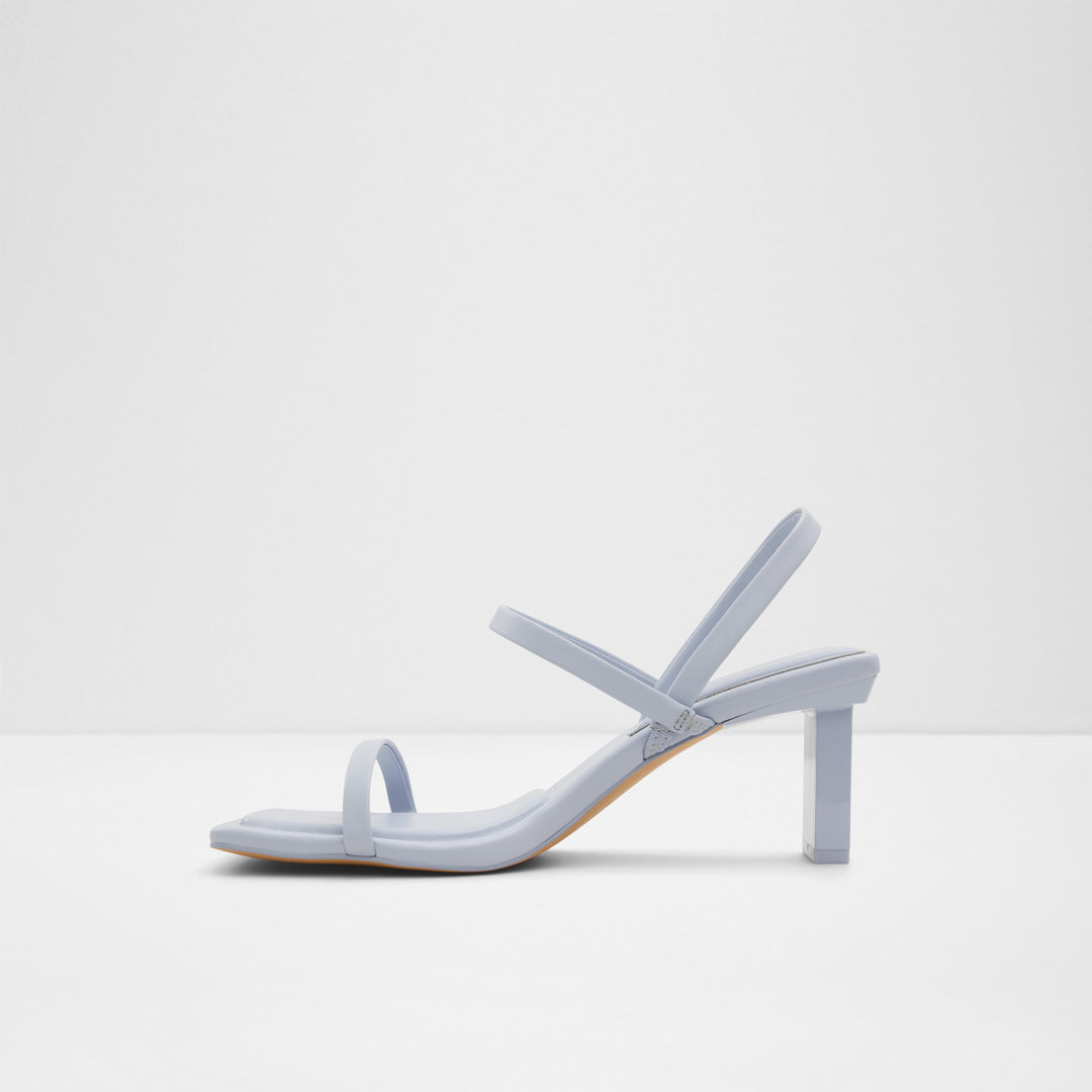 Sandálias em azul, salto em bloco - LOKURR