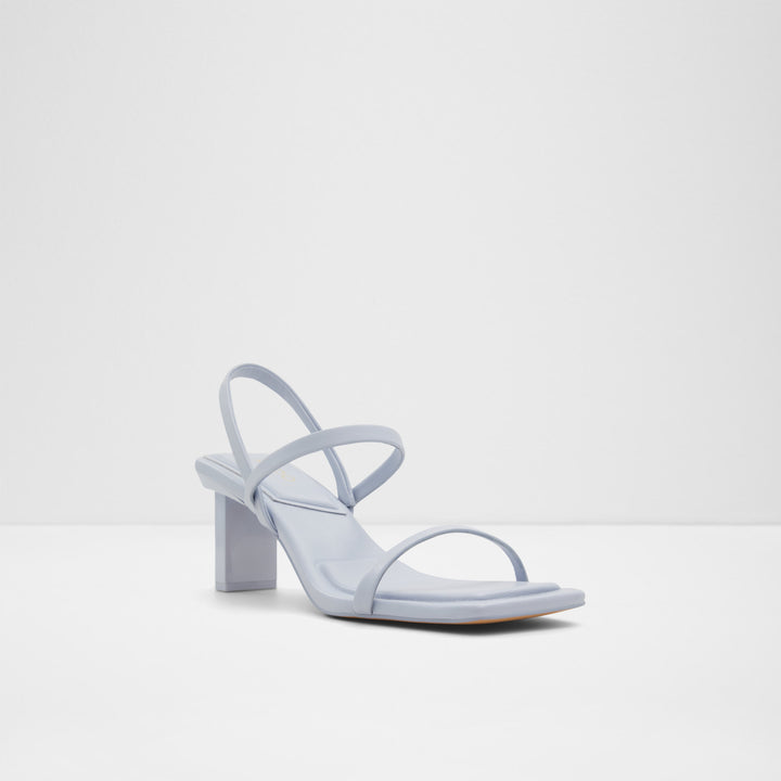 Sandálias em azul, salto em bloco - LOKURR