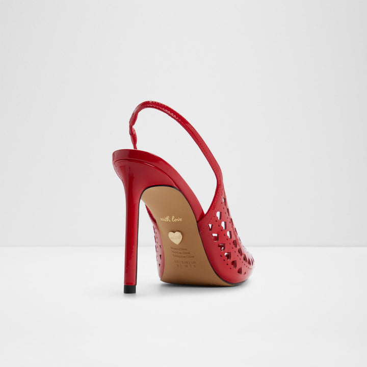 Sapatos em vermelho, salto fino - LOVESLING