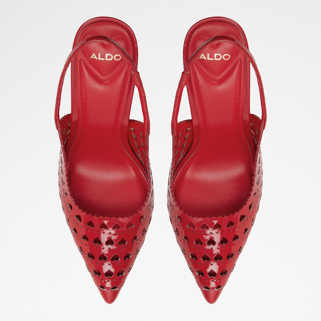 Sapatos em vermelho, salto fino - LOVESLING