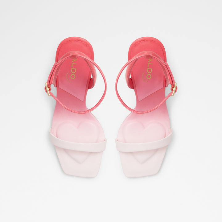 Sandálias em vermelho, salto fino - LOVETHRONE