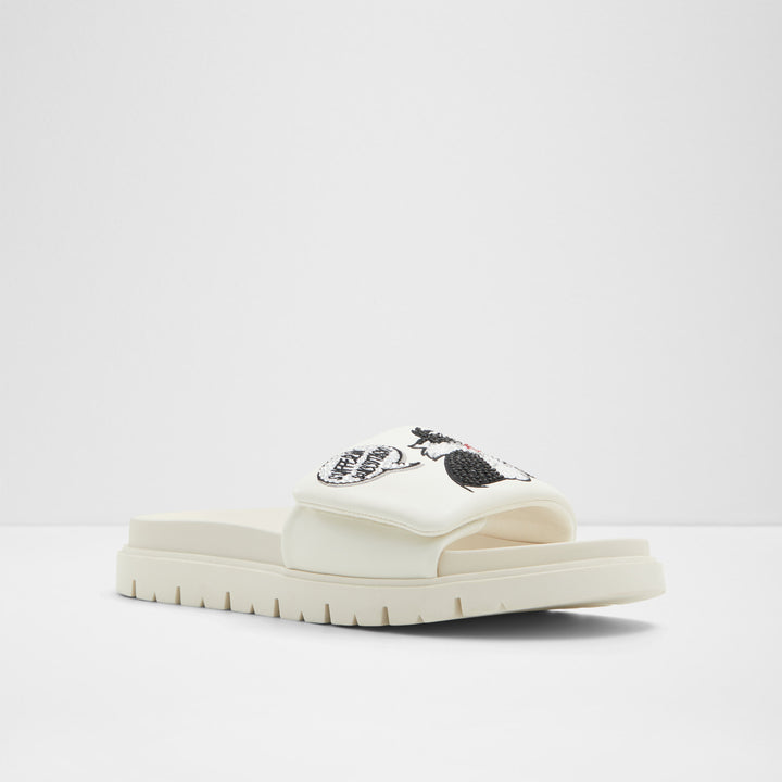 Sandálias rasas em branco - LTSLIDES