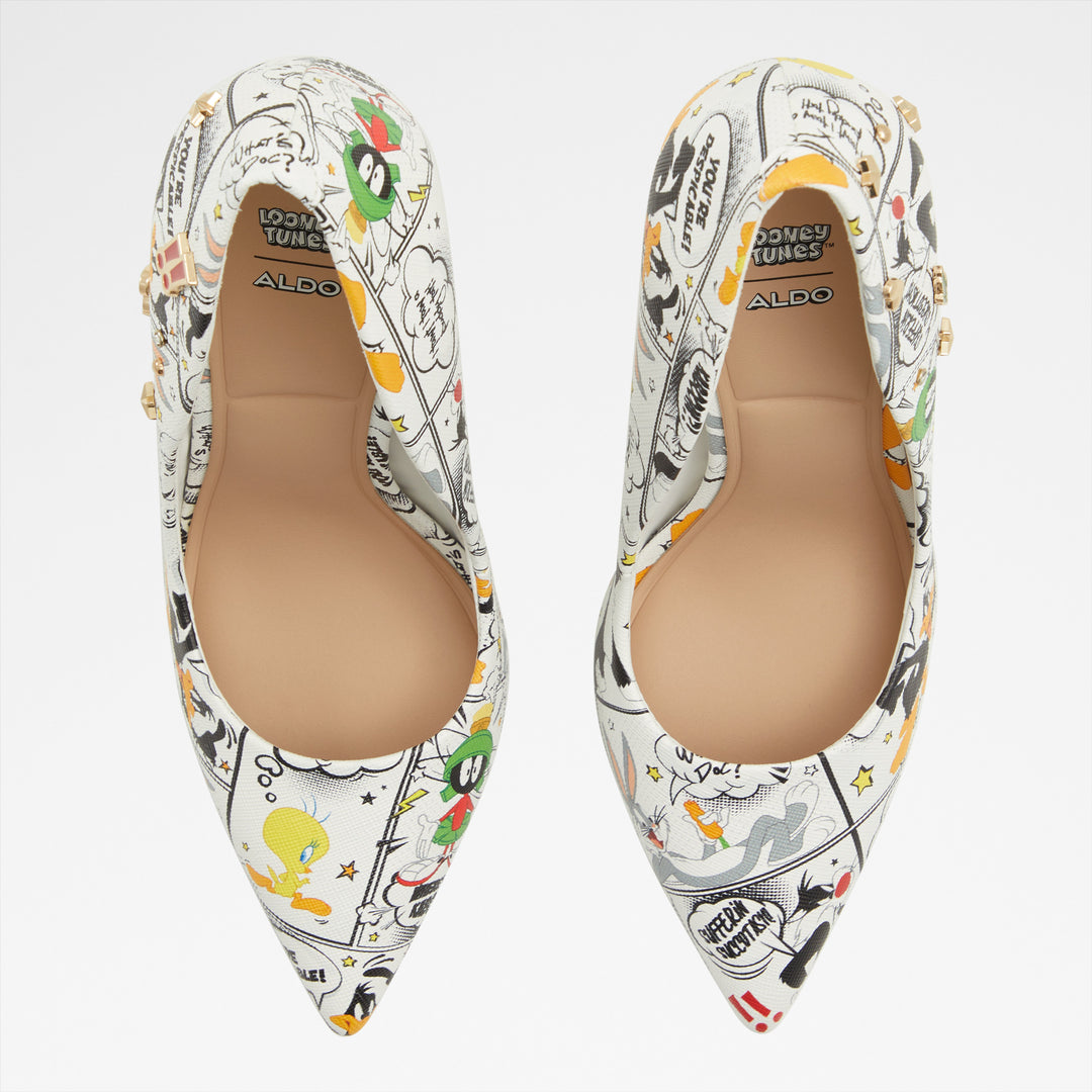 Sapatos em branco, salto fino - LTSTESSY