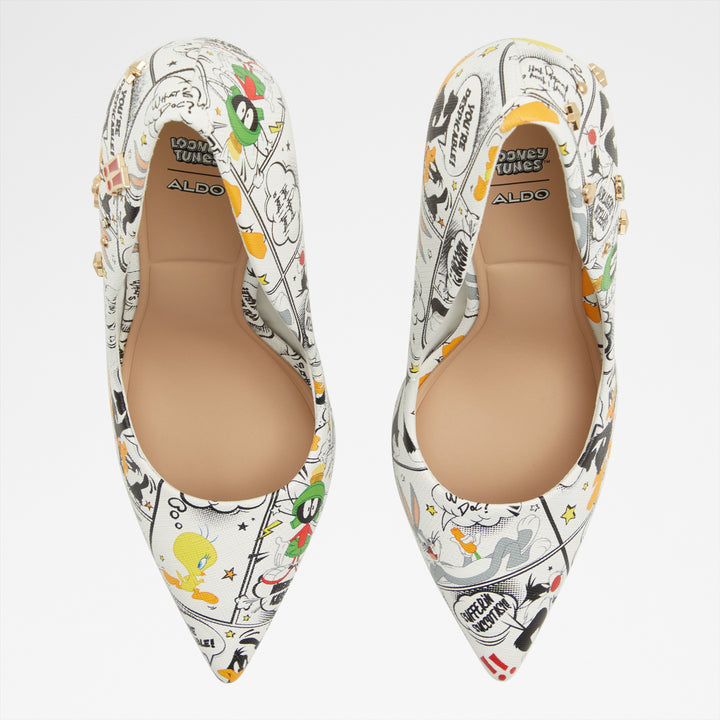 Sapatos em branco, salto fino - LTSTESSY