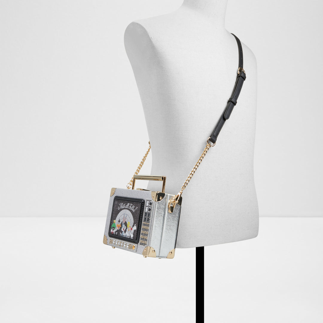 Mala de mão em prateado - LTTVBOXBAG