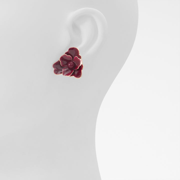 Brincos curtos em bordô - LUCCYYMINI
