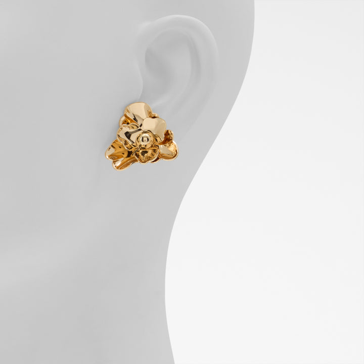 Brincos curtos em dourado - LUCCYYMINI