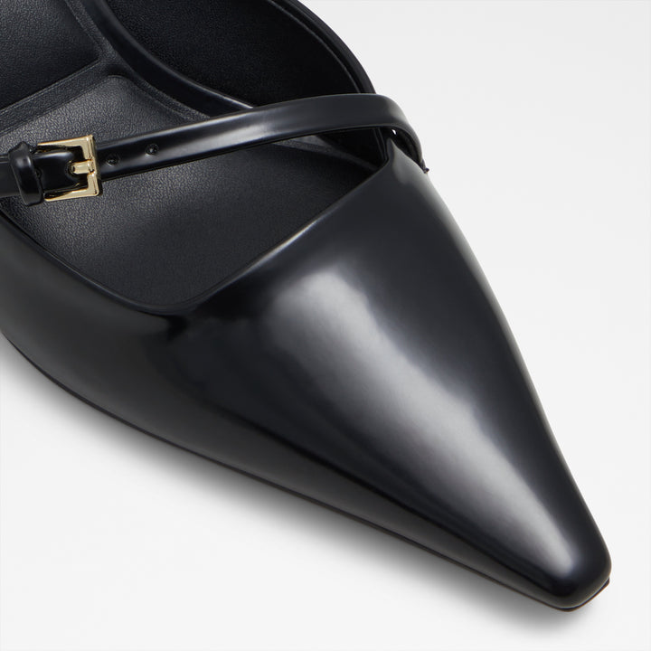 Mules em preto, salto em funil - LYNELLE