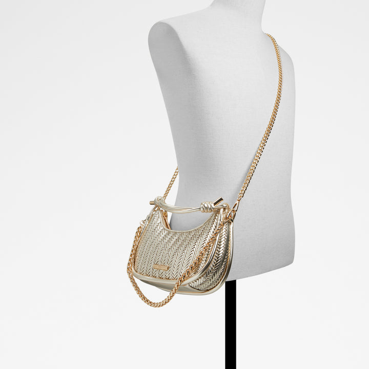 Mala de mão em dourado - MALVINA