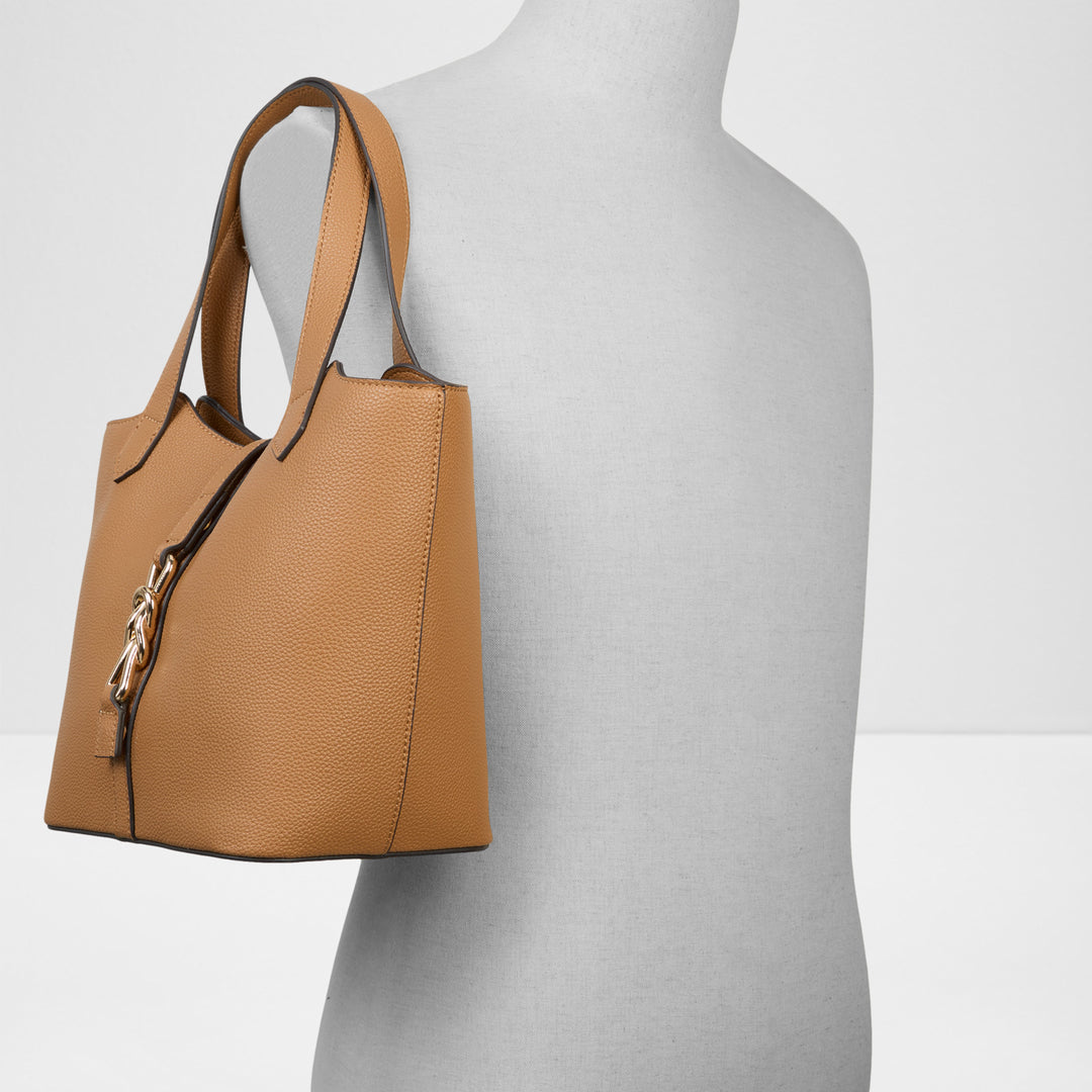 Mala de ombro em cognac - MARIBELLA