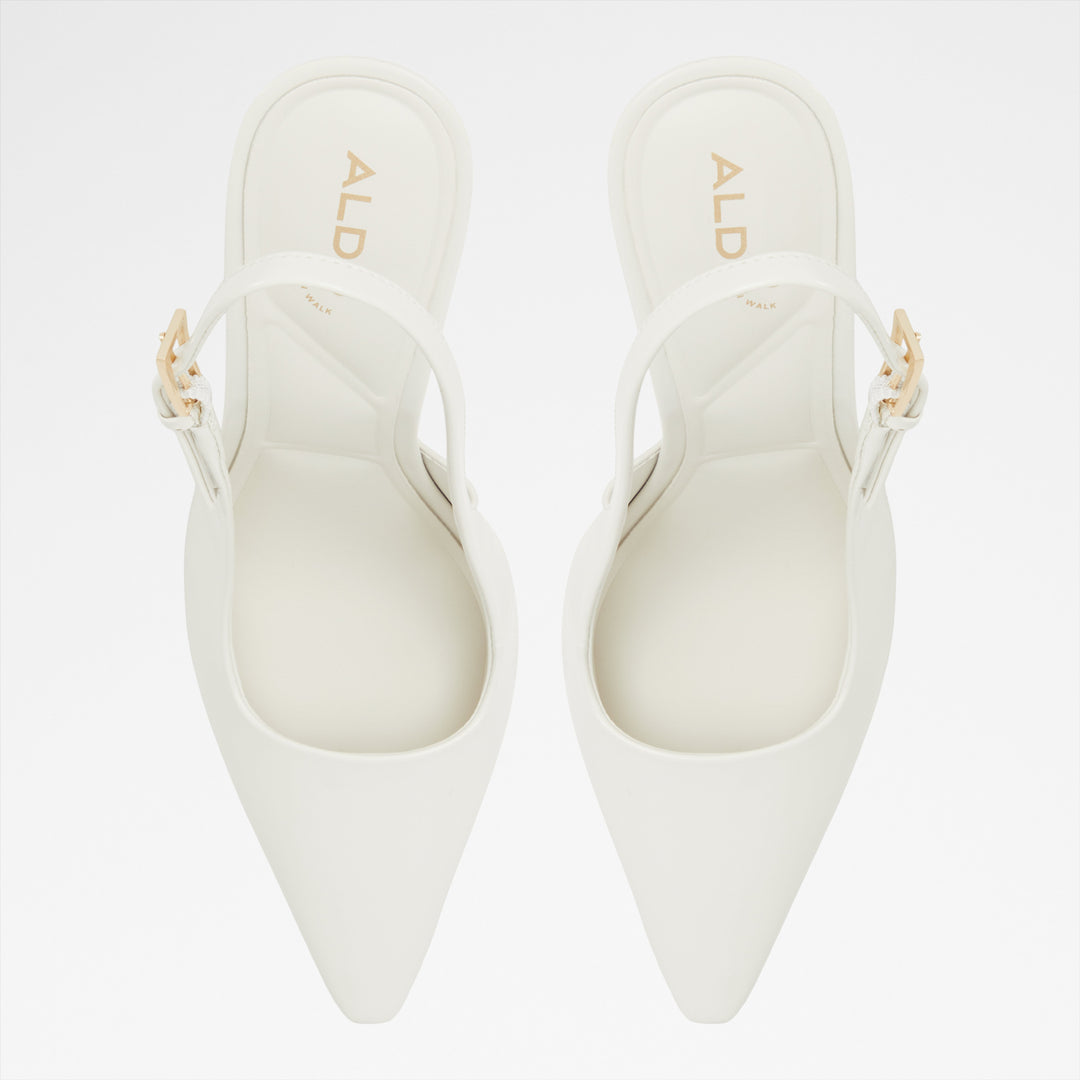 Sapatos em branco, salto fino - MARYSA