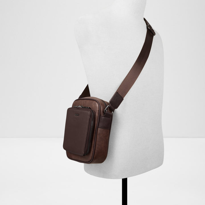 Mala de tiracolo em cognac - MAXIMILIAN