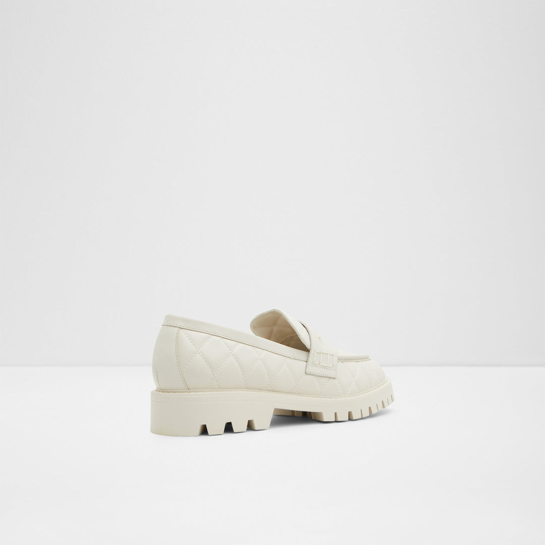 Mocassins rasos em pele branco cru - MOXY