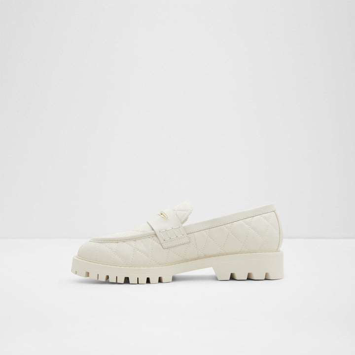 Mocassins rasos em pele branco cru - MOXY