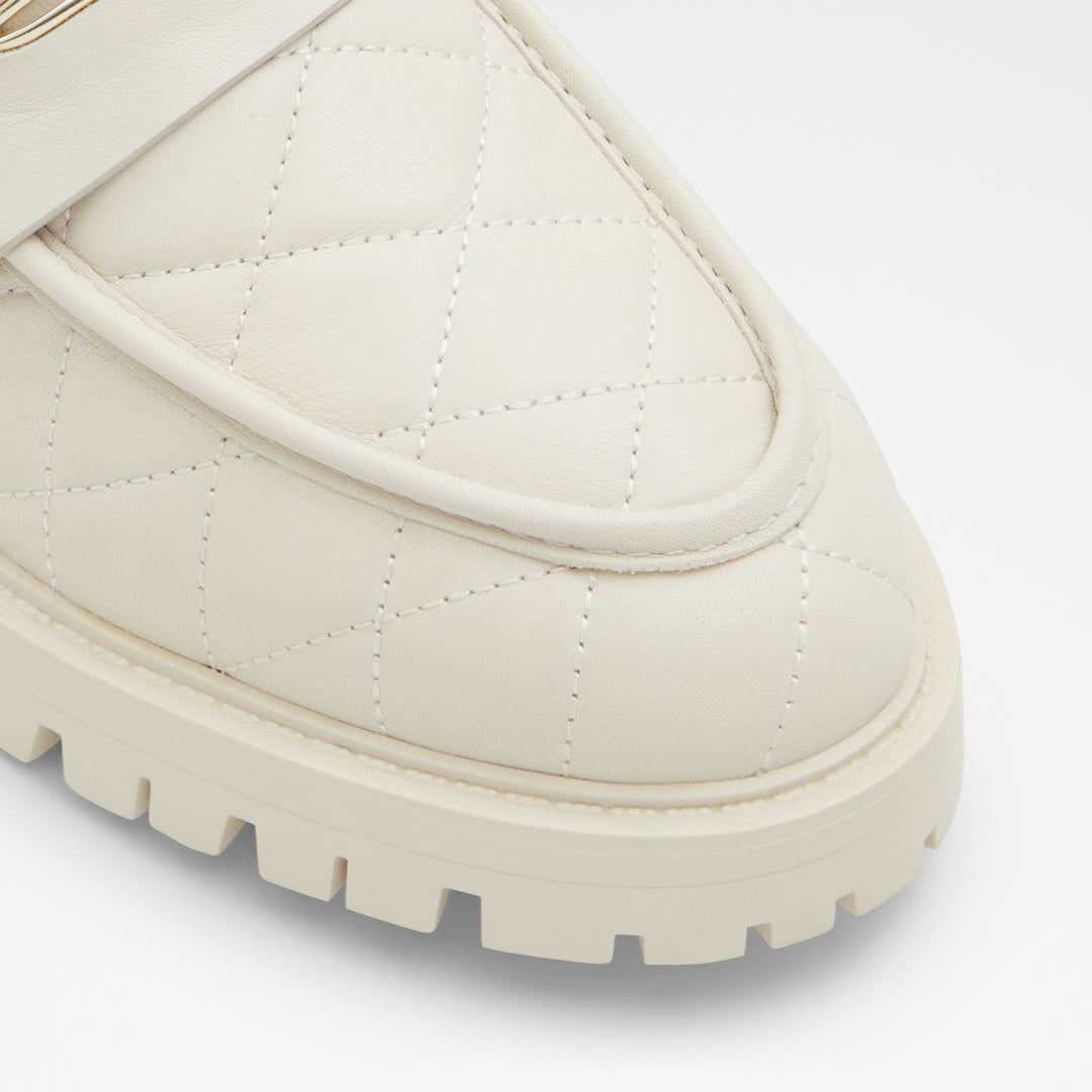 Mocassins rasos em pele branco cru - MOXY