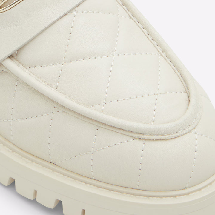 Mocassins rasos em pele branco cru - MOXY