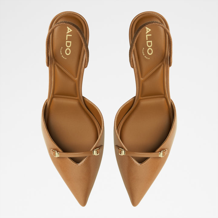 Sapatos em cognac, salto em funil - NAILAH