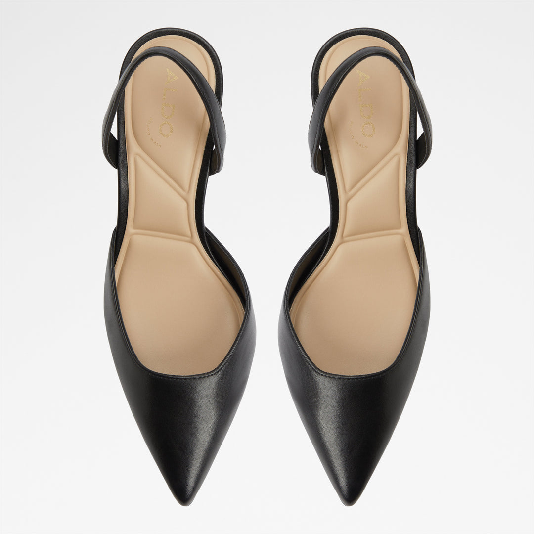 Sapatos em pele preto, salto em bloco - OLAELDAN