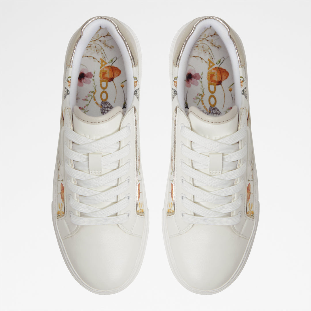 Sapatilhas rasas em branco - ONIRASEEN