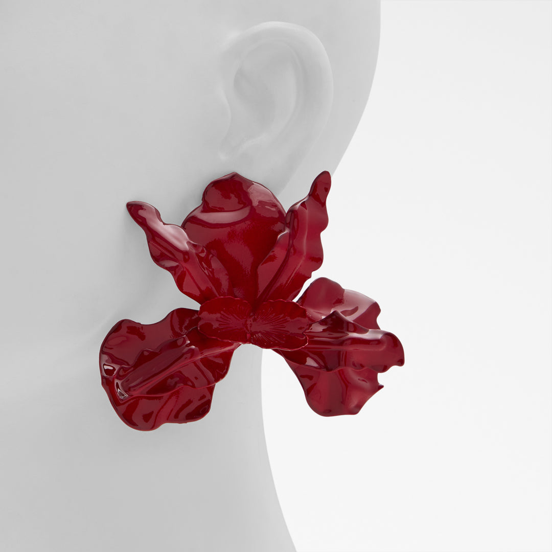 Brincos longos em vermelho - PARADISIA