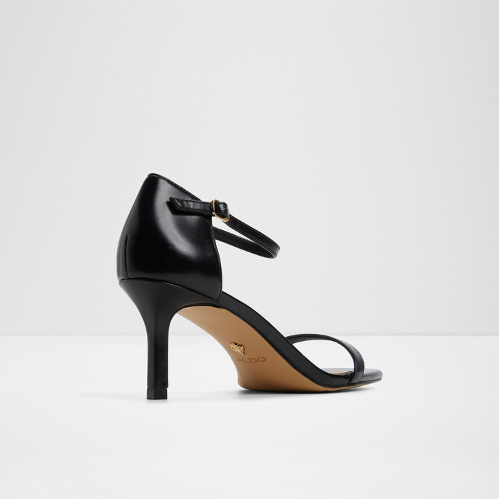 Sandálias em preto, salto fino - PARAGON