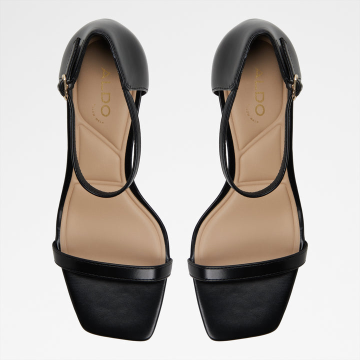 Sandálias em preto, salto fino - PARAGON