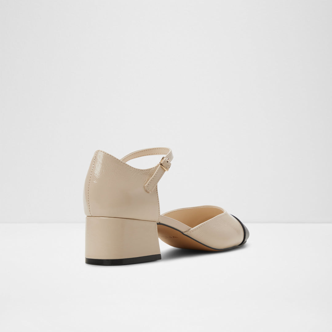 Sapatos com salto em branco e preto - PENSARN